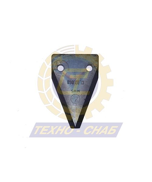 Нож фрезы (80х50,5х5 мм) 80-4-0481 - Запасные части для кормоуборочной техники (Ножи на миксеры, кормосмесители)